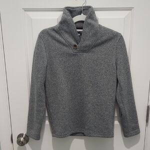Boys Old Navy Gray Cowl Neck Sweater with Button Accent